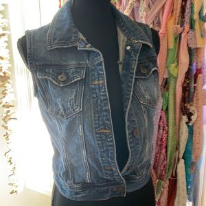 Mudd small blue Jean vest